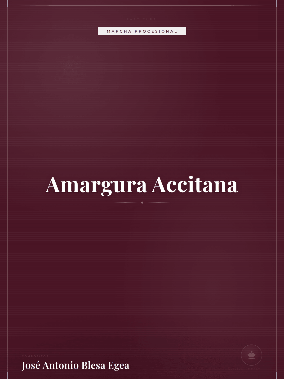 Portada de Amargura Accitana