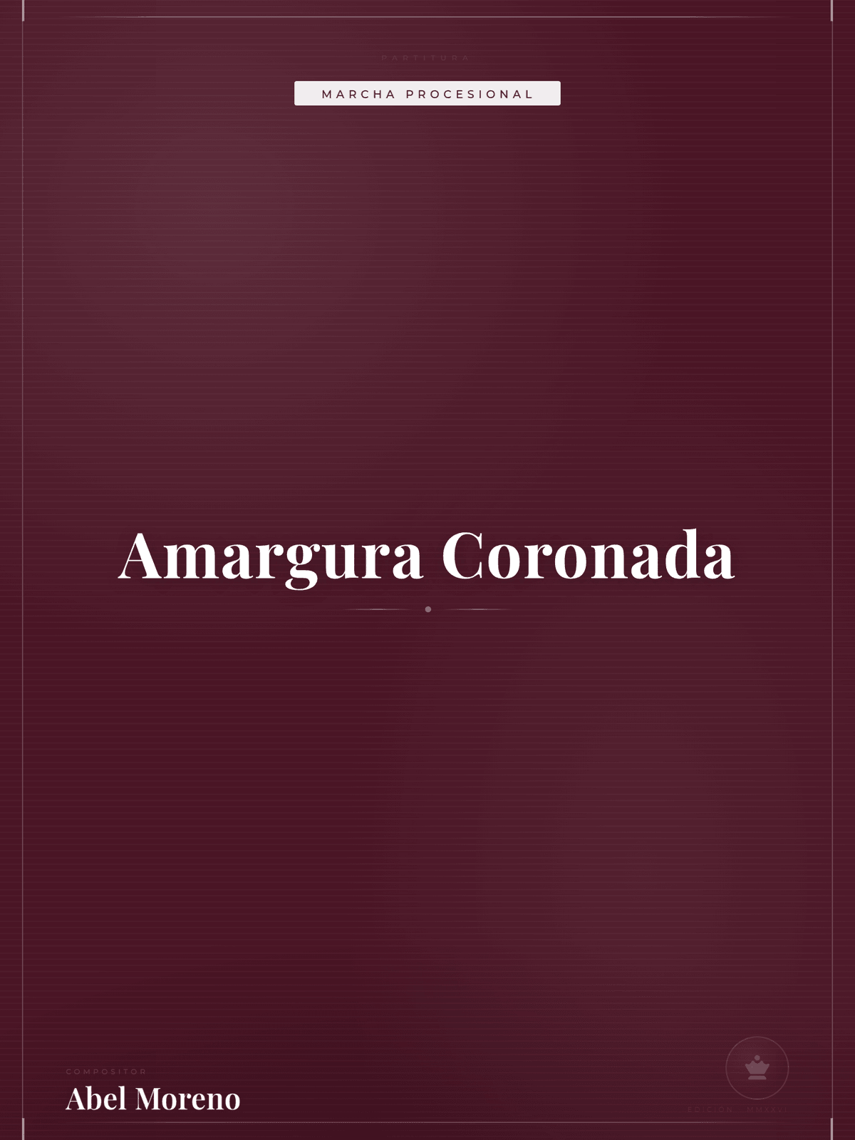 Portada de Amargura Coronada