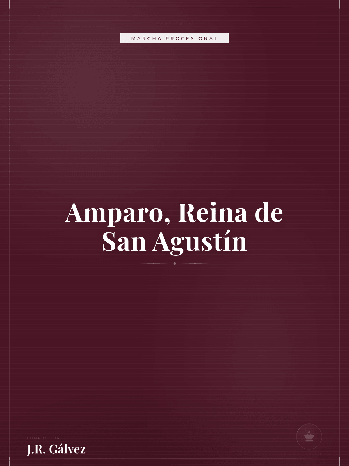 Portada de Amparo, Reina de San Agustín