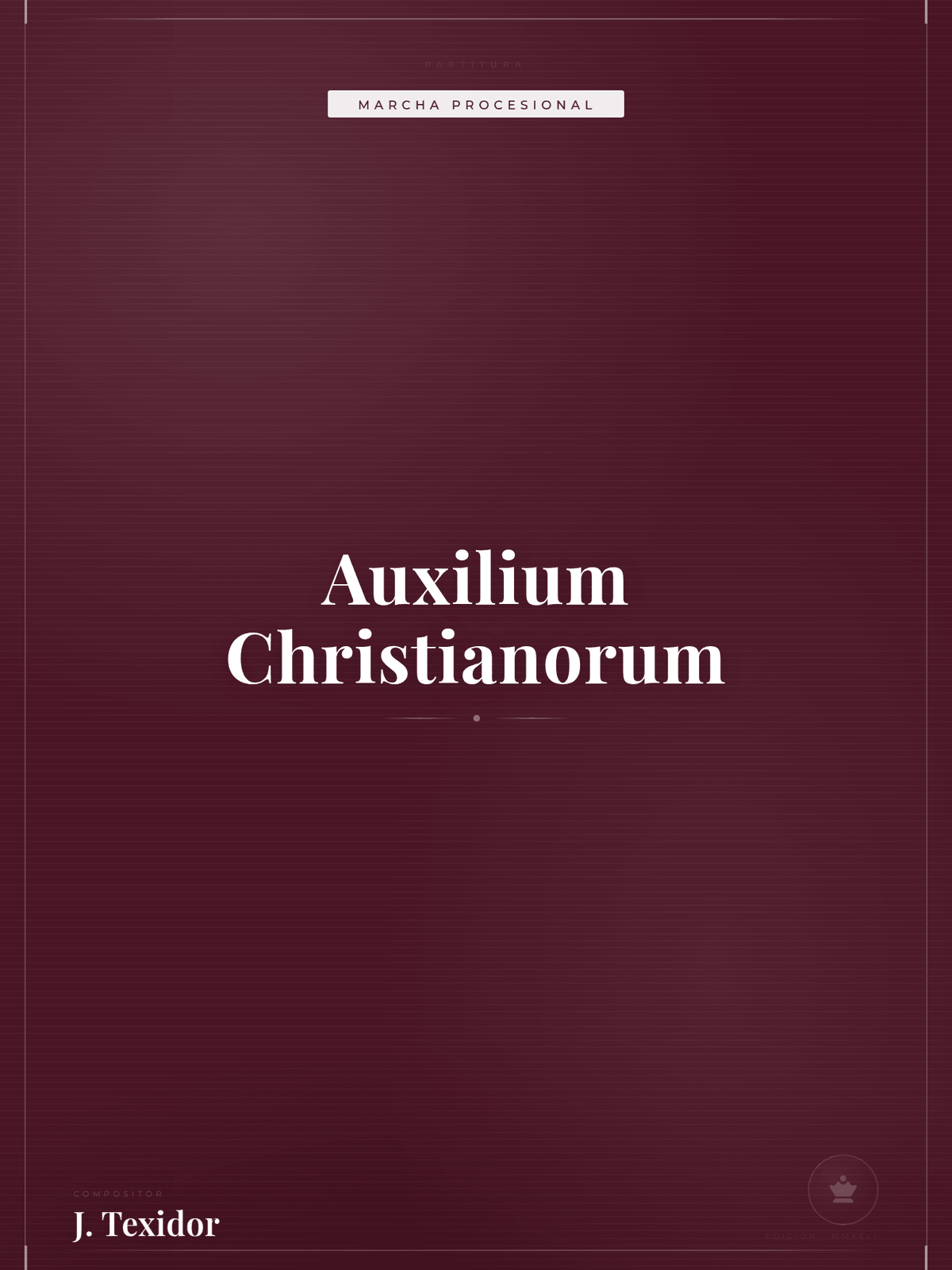 Portada de Auxilium Christianorum