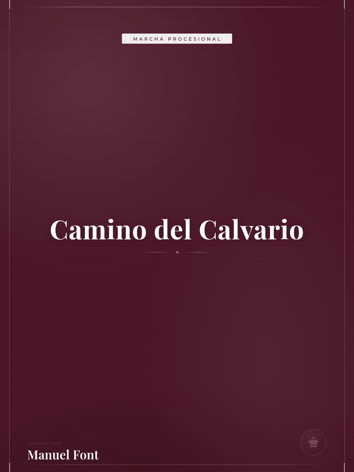 Portada de Camino del Calvario