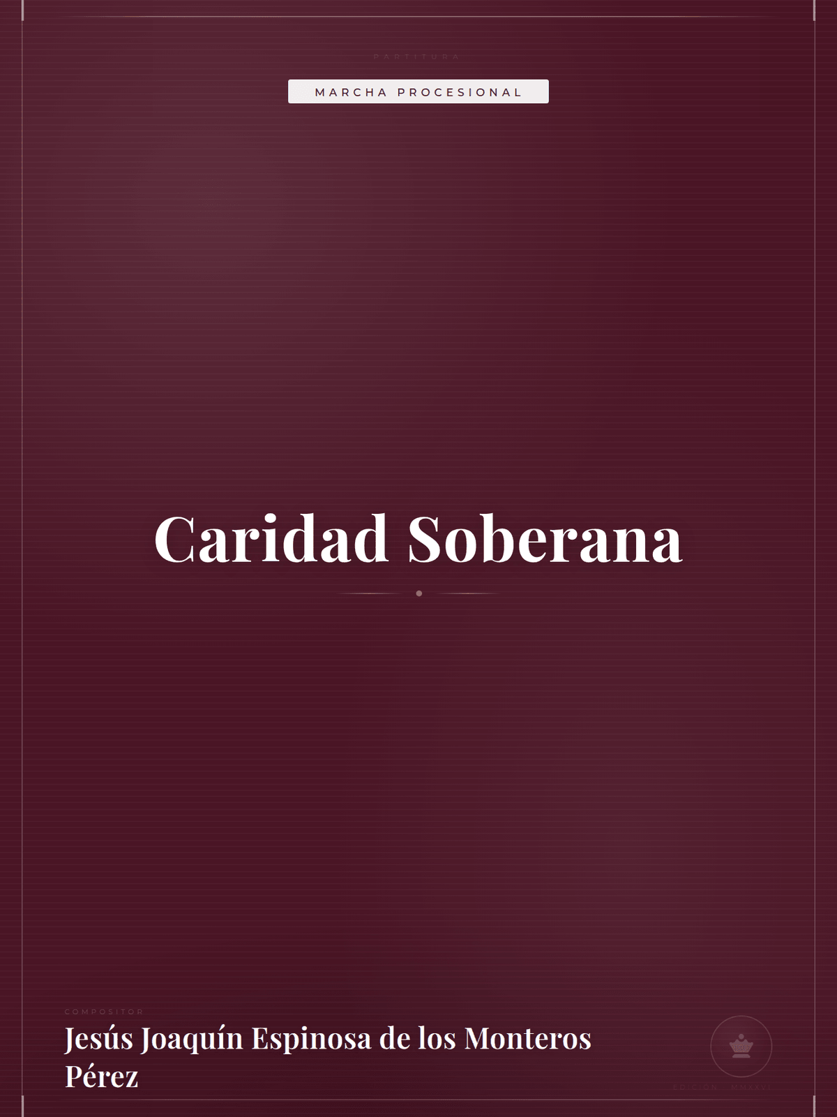 Portada de Caridad Soberana