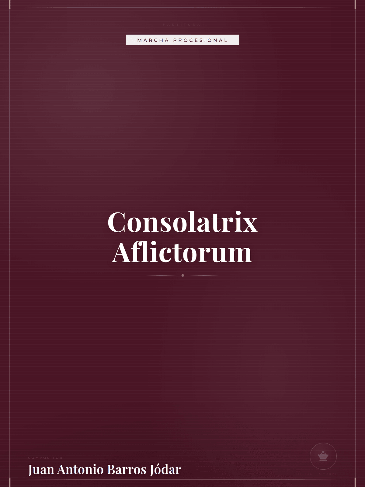 Portada de Consolatrix Aflictorum