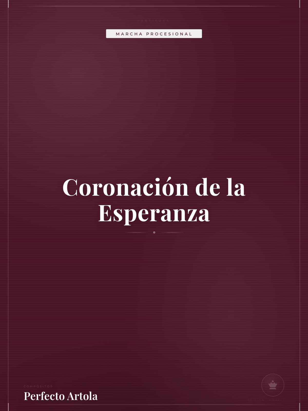 Portada de Coronación de la Esperanza