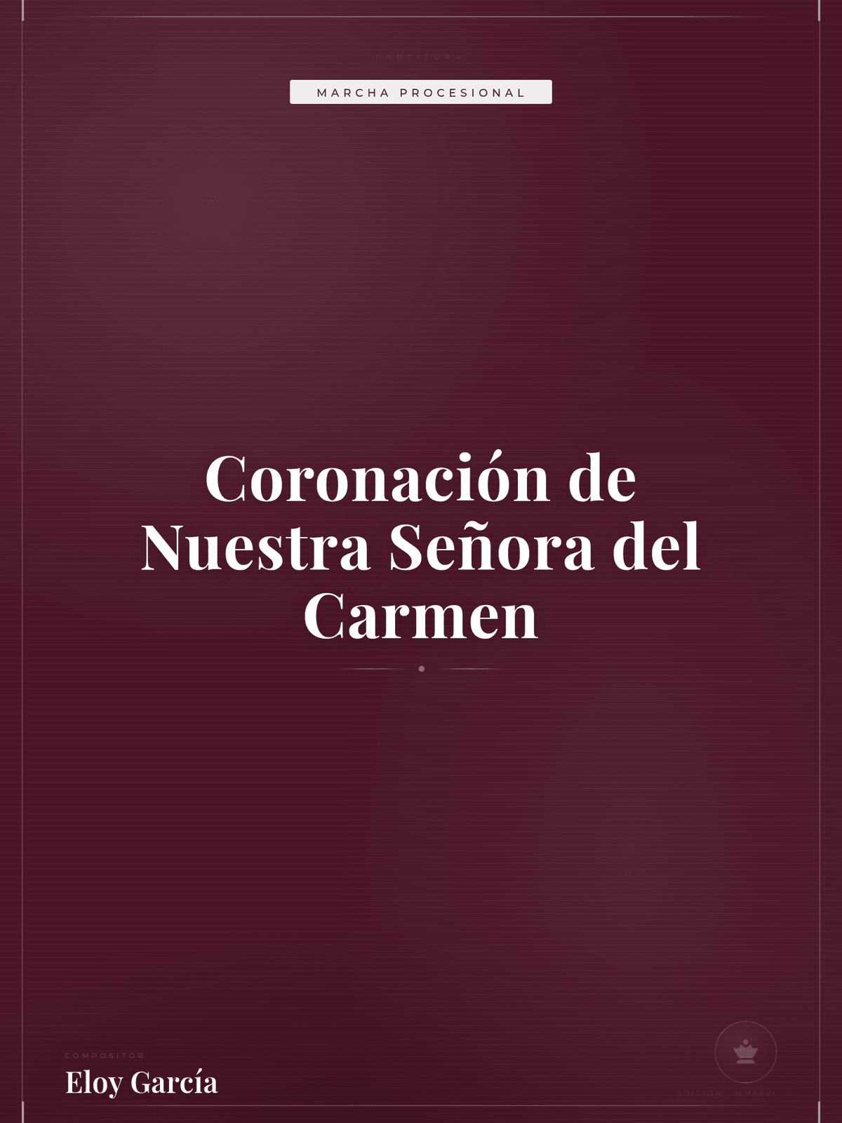 Portada de Coronación de Nuestra Señora del Carmen