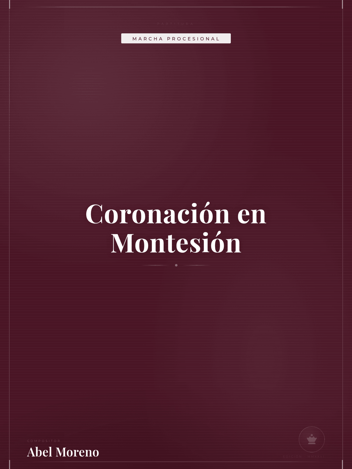 Portada de Coronación en Montesión