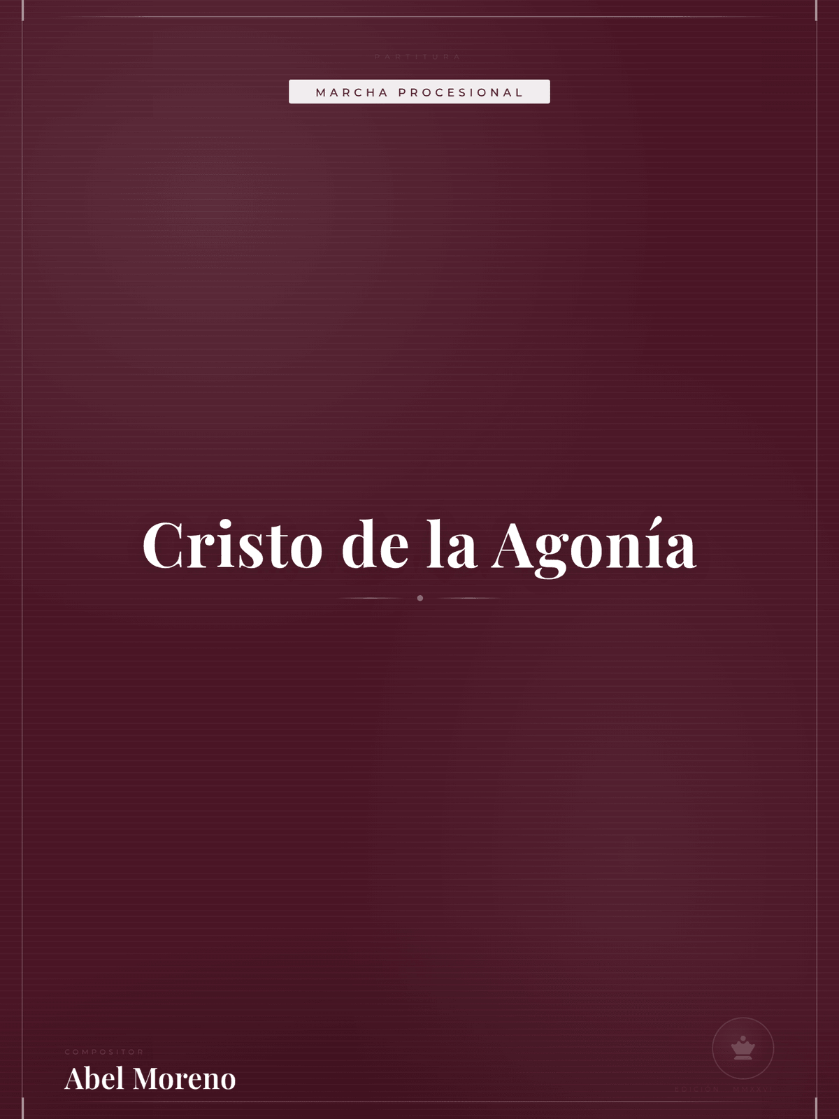 Portada de Cristo de la Agonía