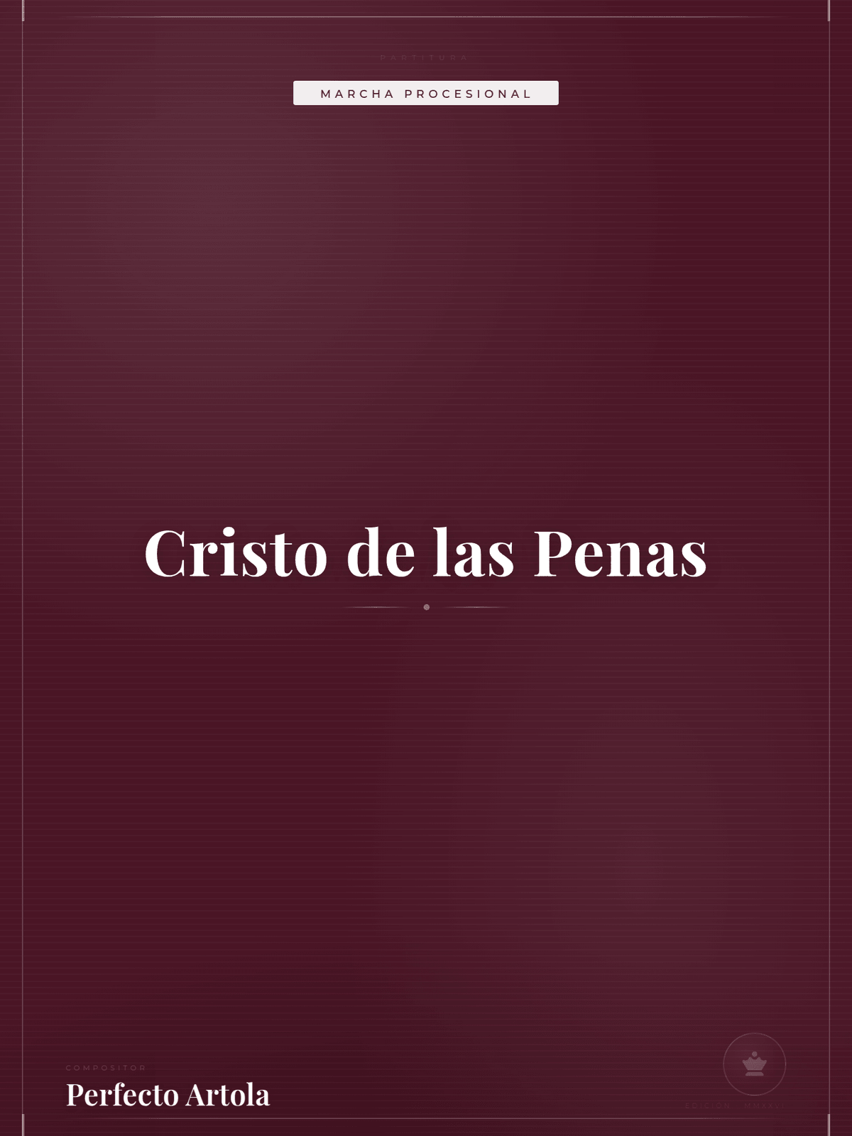 Portada de Cristo de las Penas