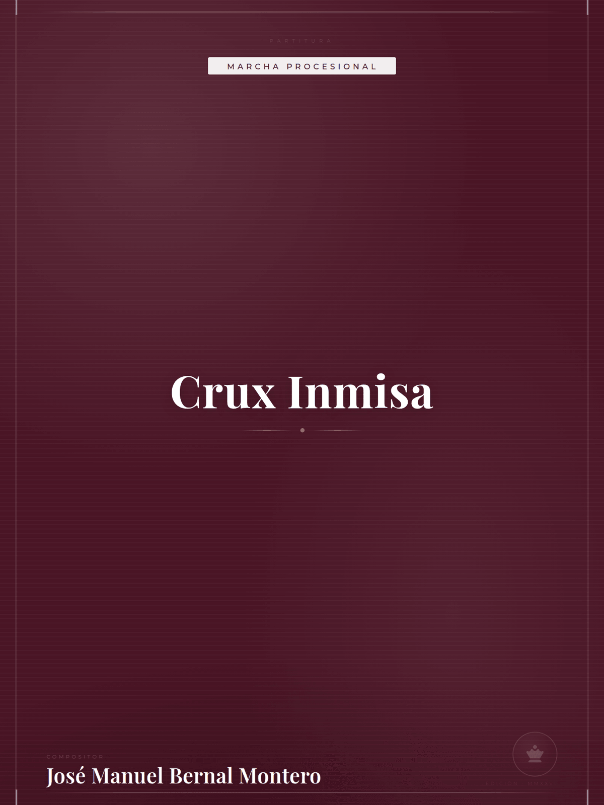 Portada de Crux Inmisa