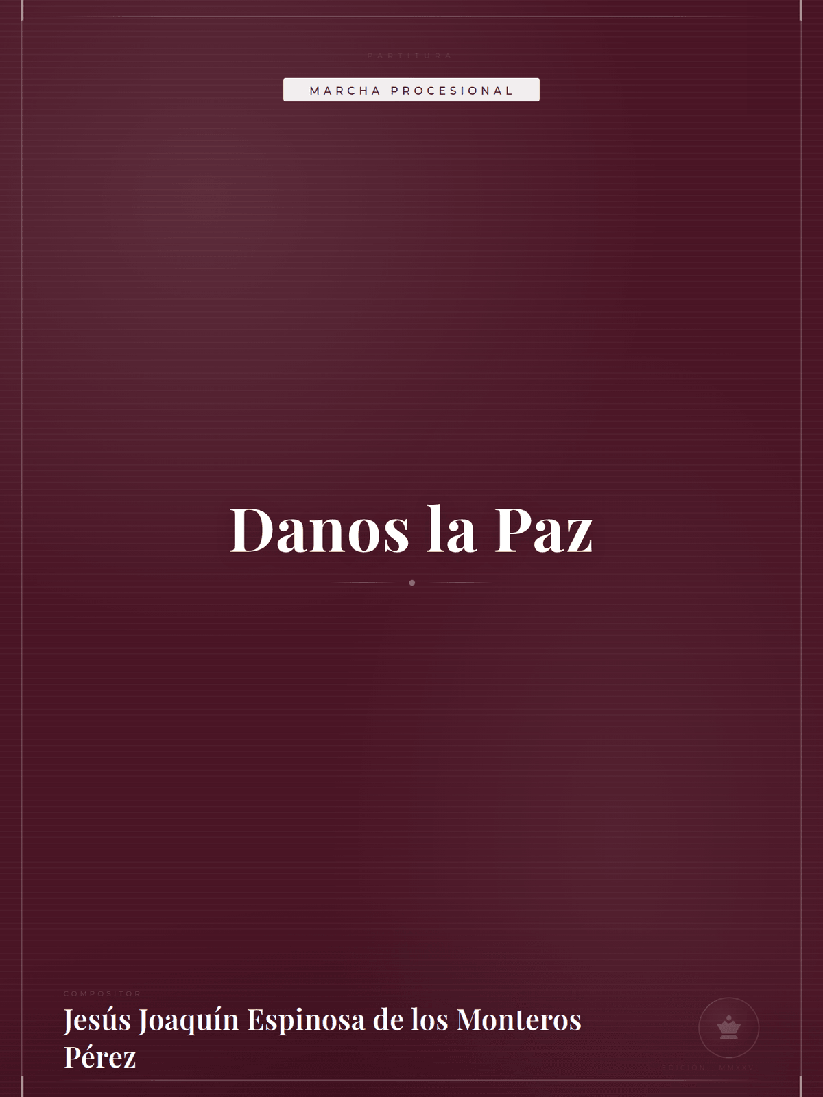 Portada de Danos la Paz