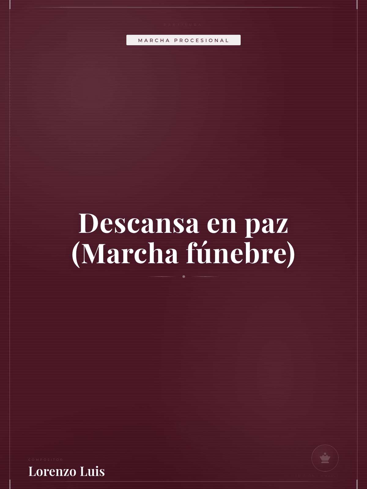 Portada de Descansa en paz (Marcha fúnebre)