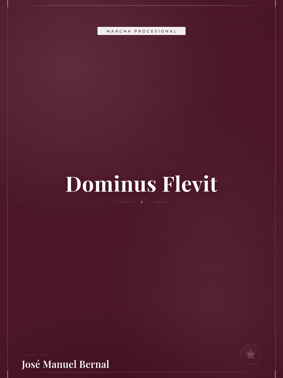 Portada de Dominus Flevit