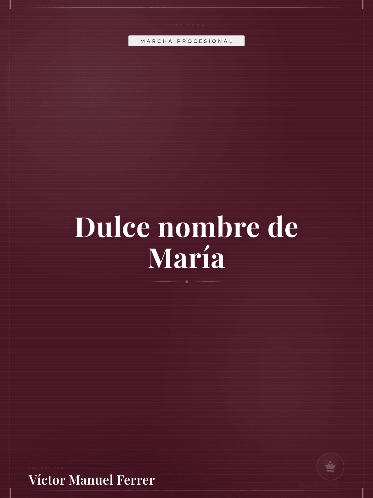 Portada de Dulce nombre de María