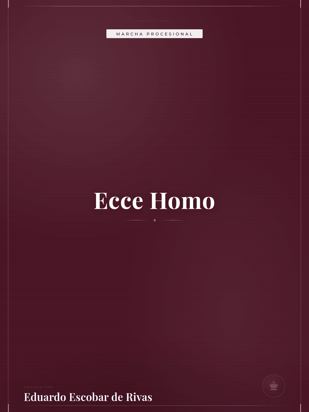 Portada de Ecce Homo