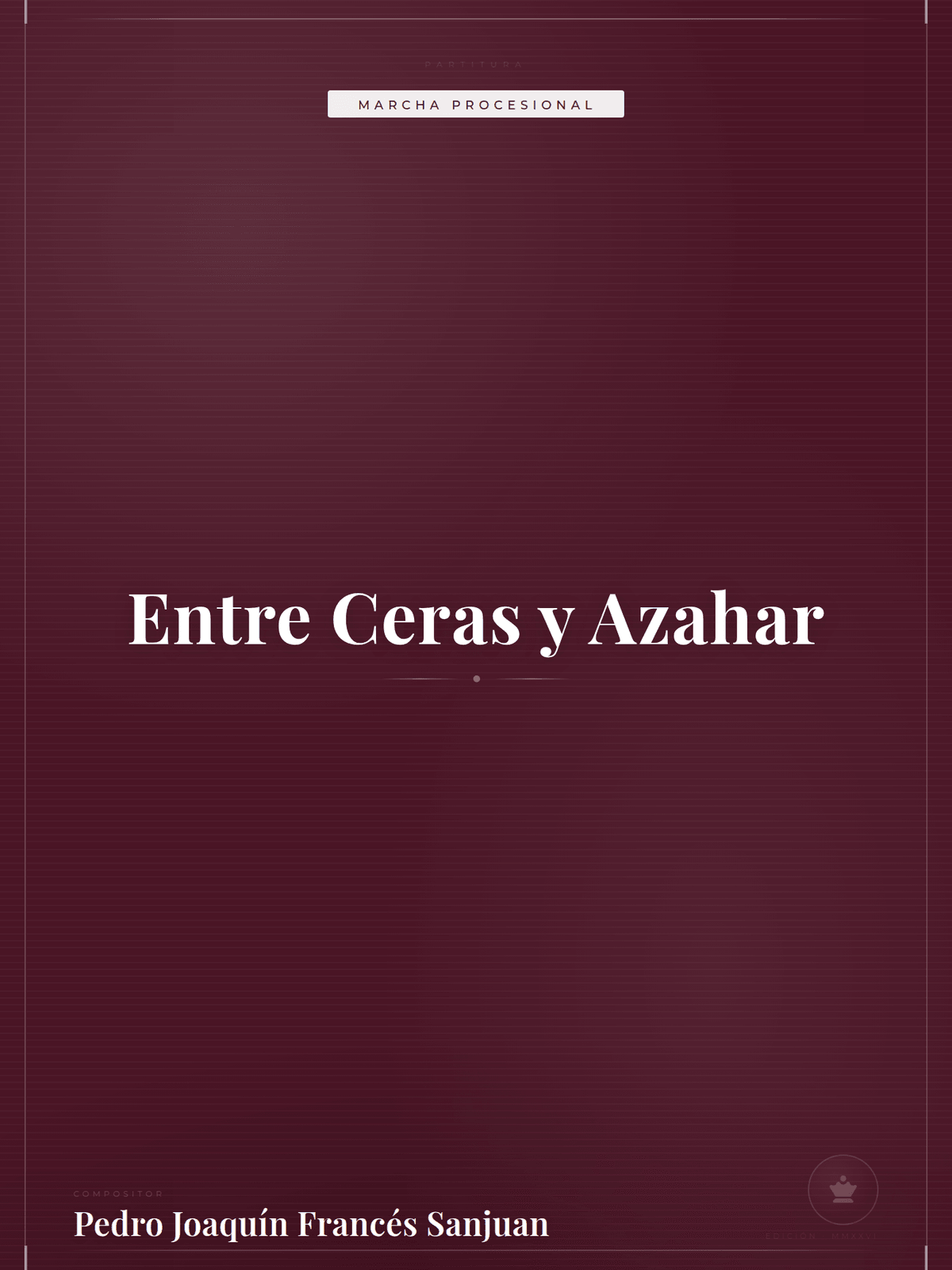 Portada de Entre Ceras y Azahar