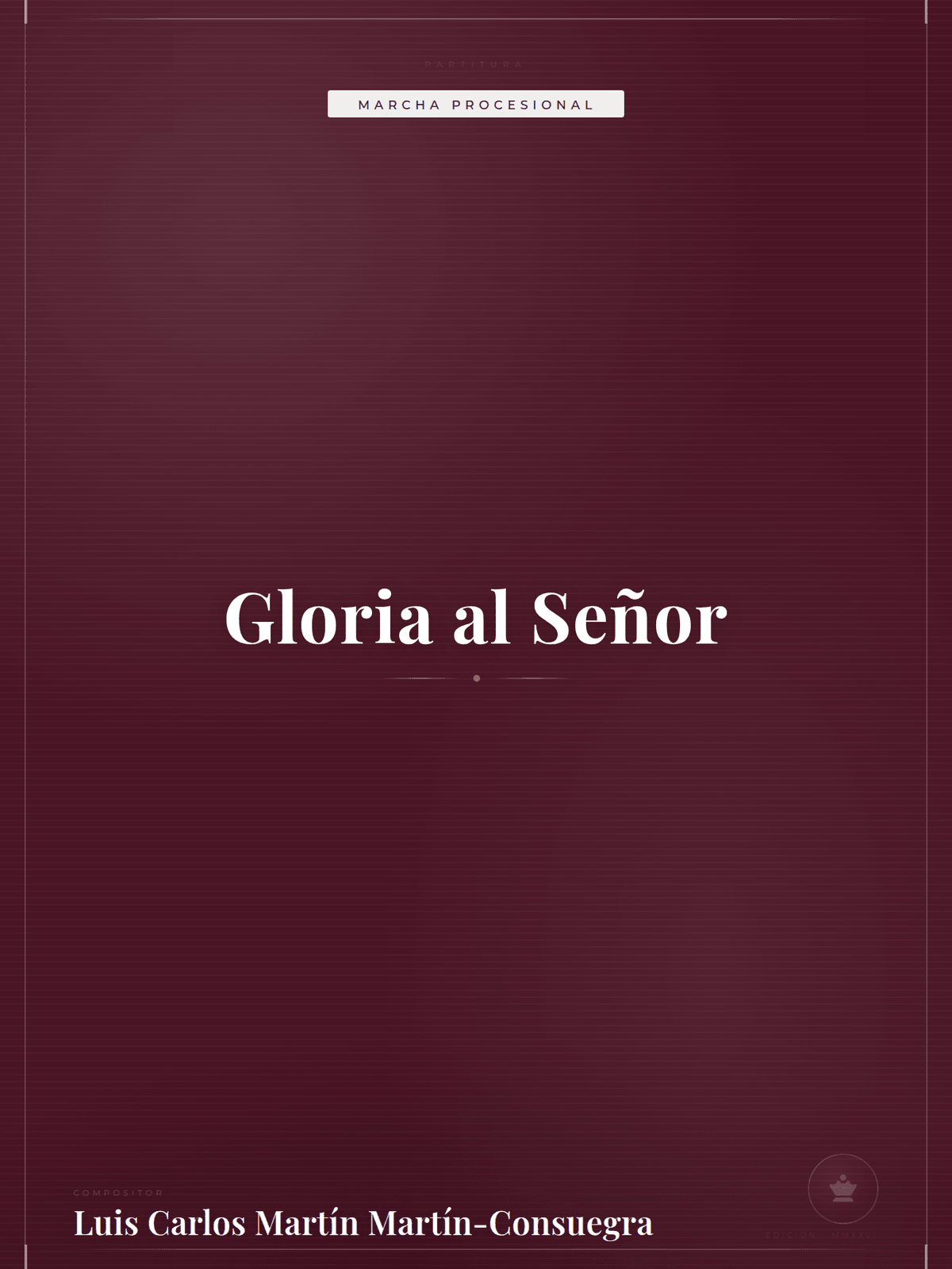 Portada de Gloria al Señor
