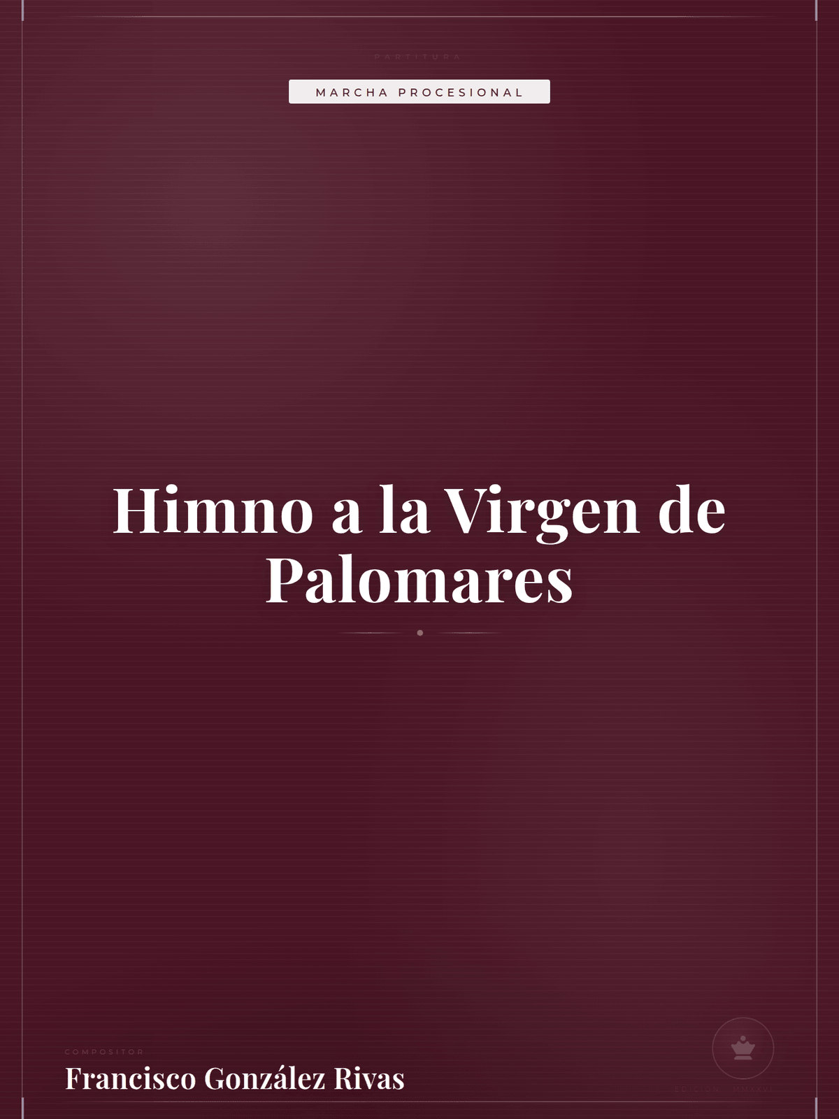 Portada de Himno a la Virgen de Palomares