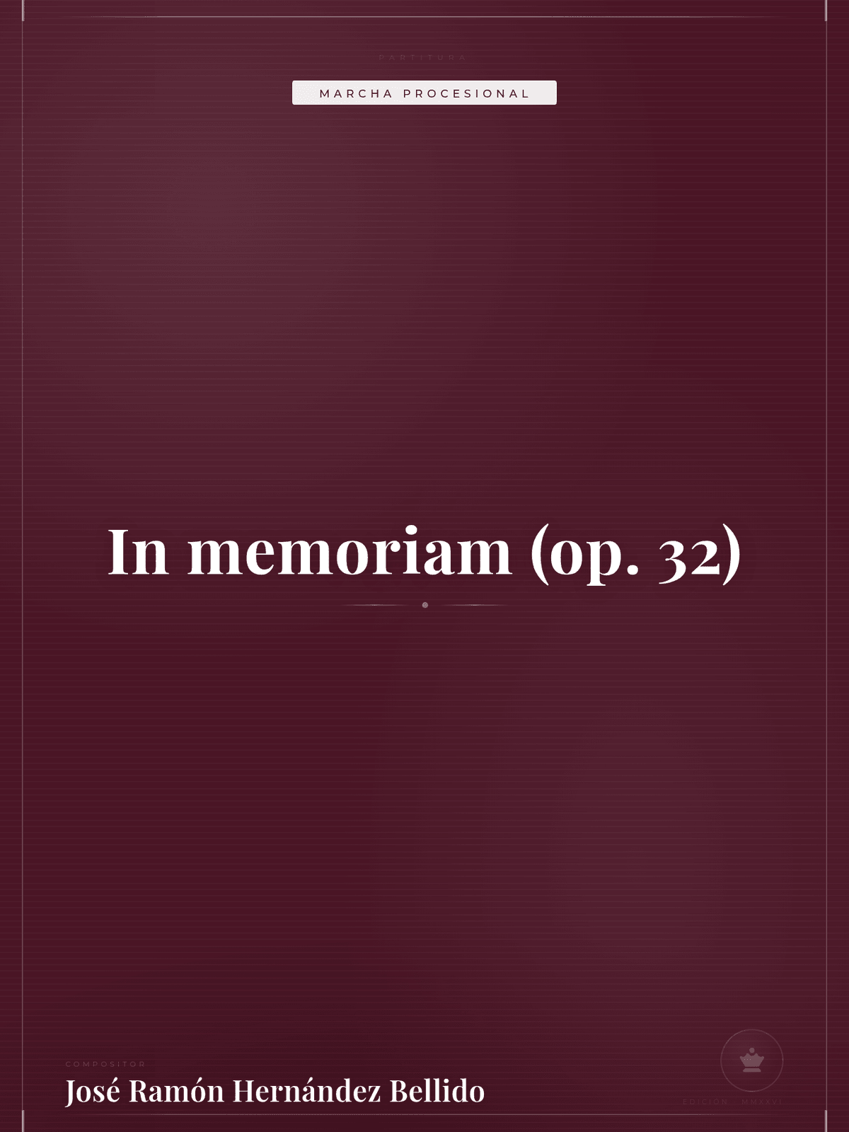 Portada de In memoriam (op. 32)