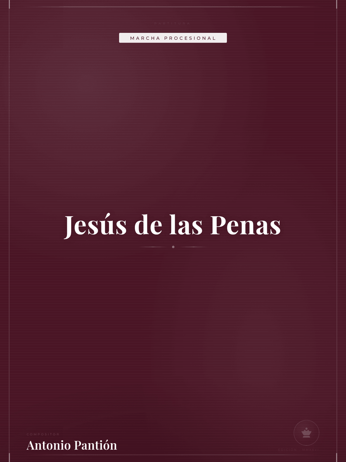 Portada de Jesús de las Penas