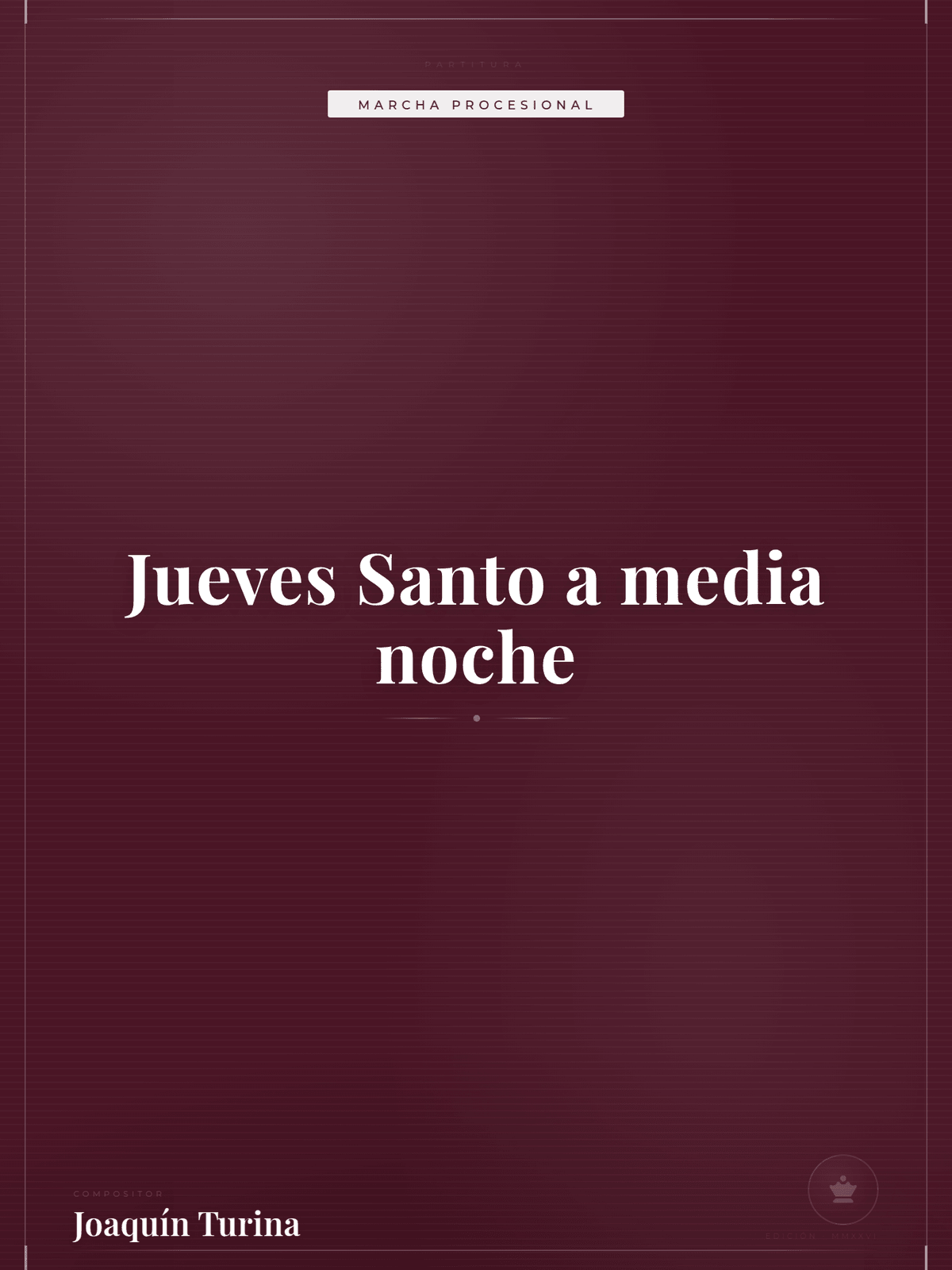 Portada de Jueves Santo a media noche