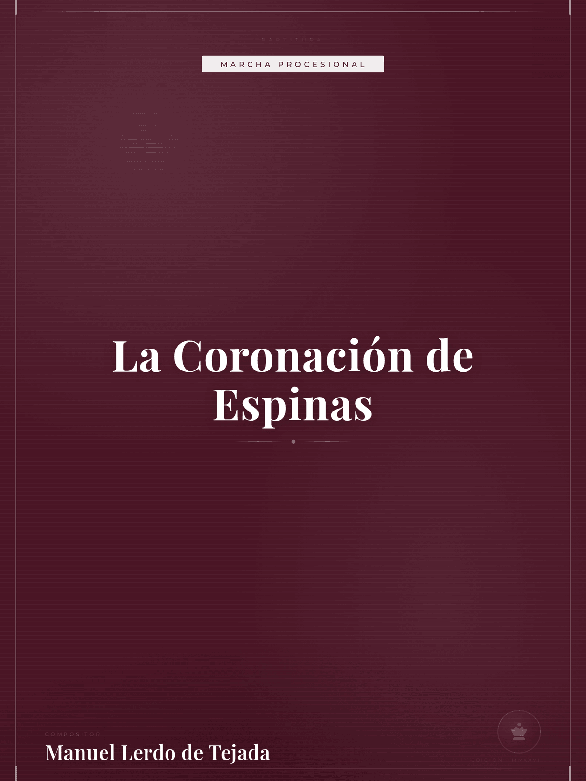 Portada de La Coronación de Espinas