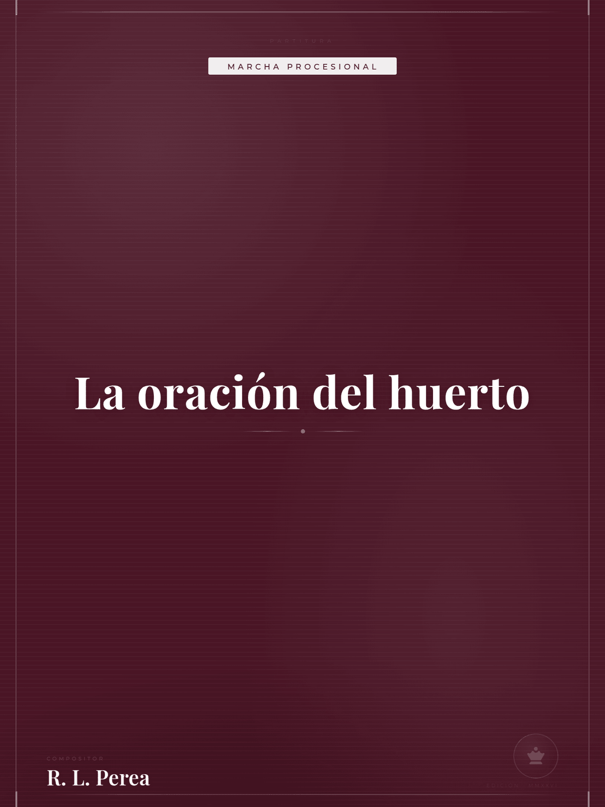Portada de La oración del huerto