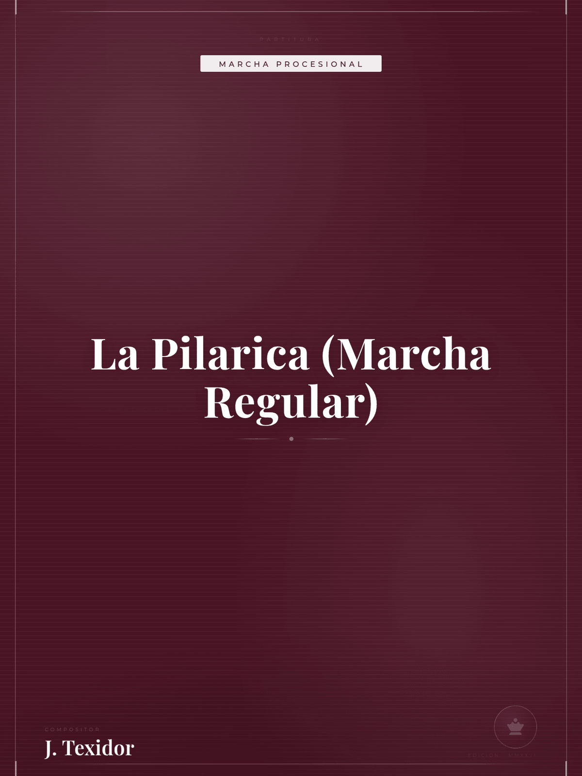 Portada de La Pilarica (Marcha Regular)