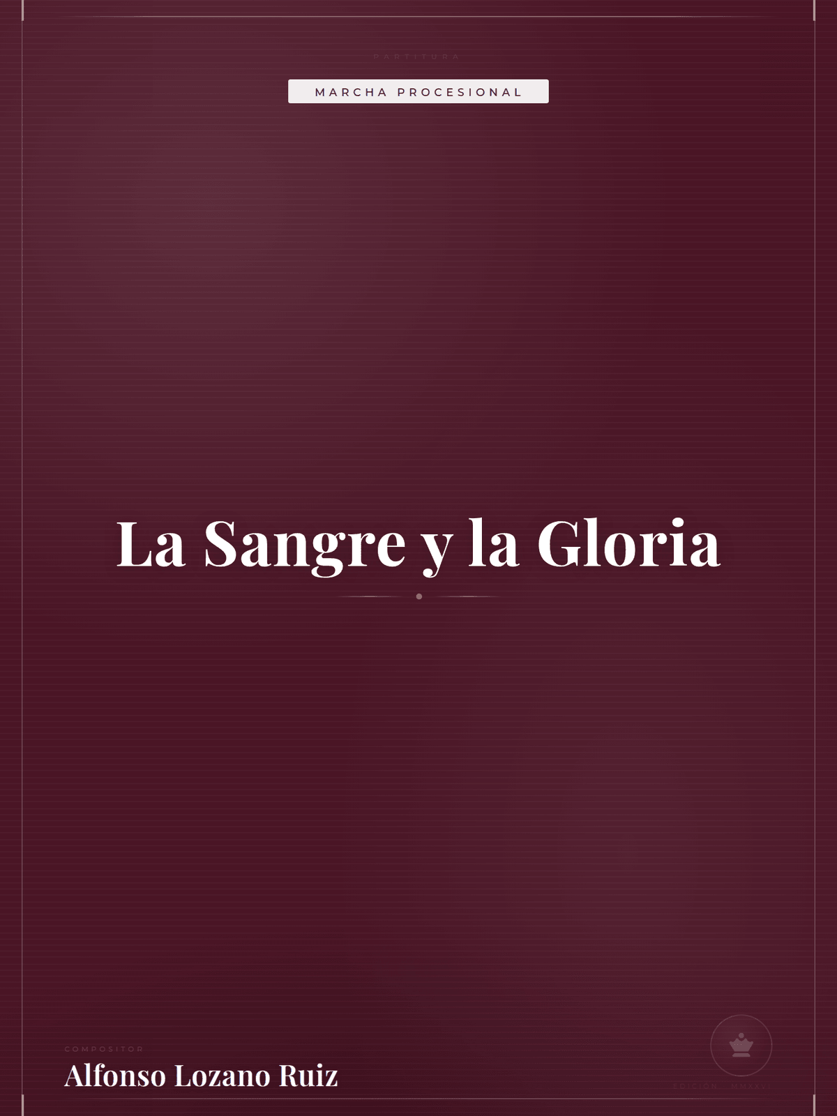 Portada de La Sangre y la Gloria