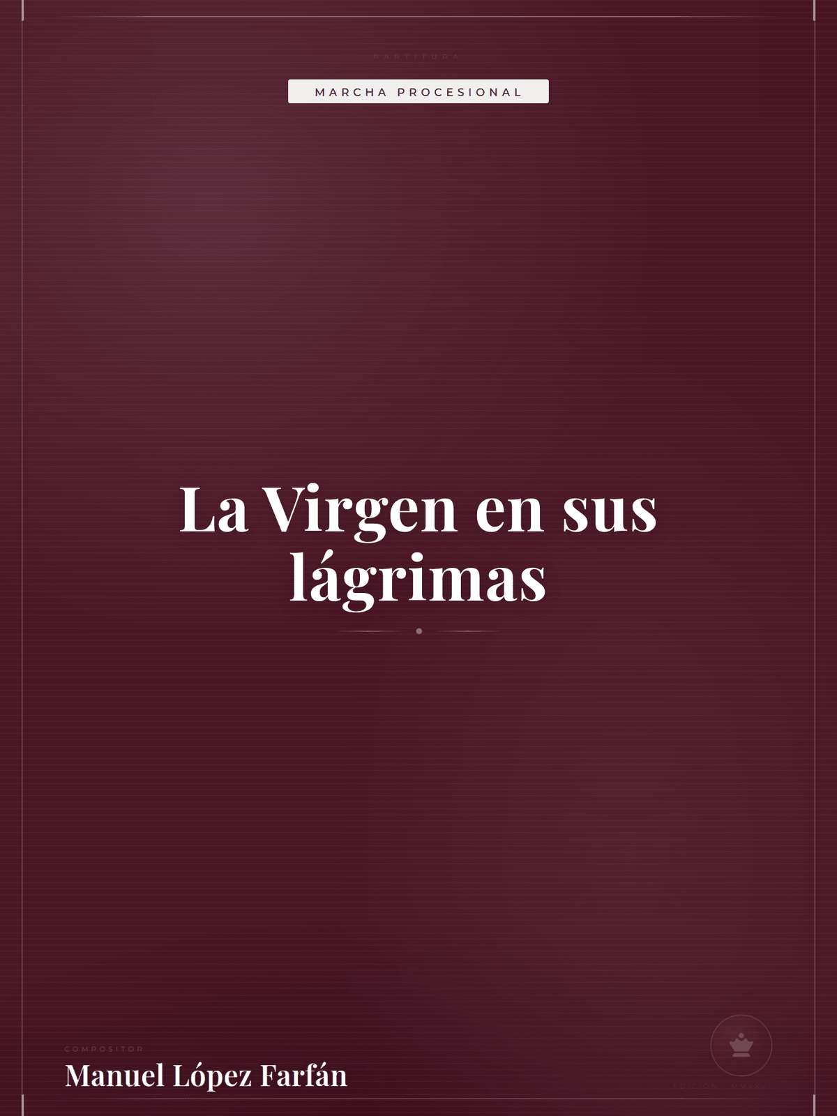 Portada de La Virgen en sus lágrimas