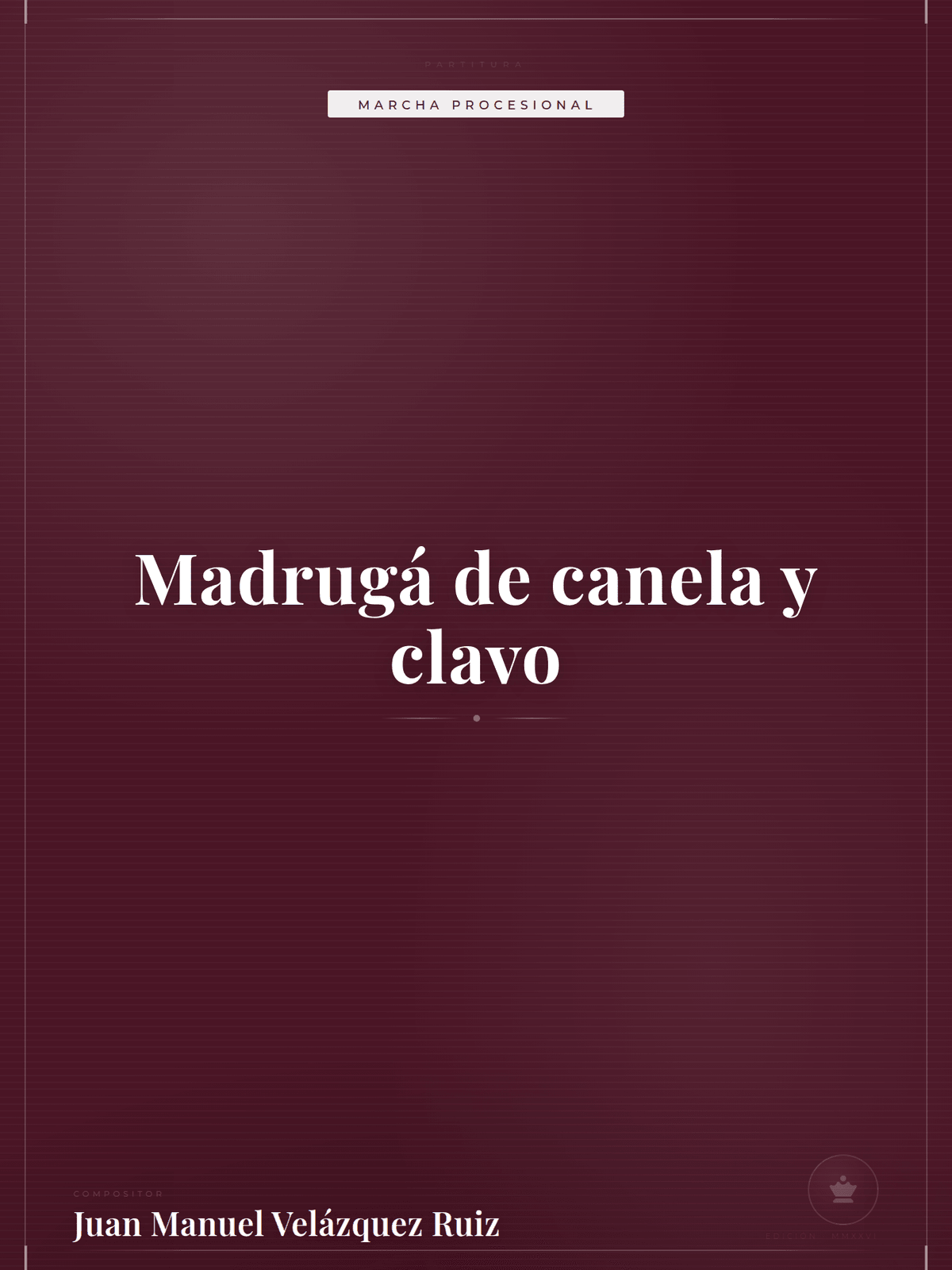 Portada de Madrugá de canela y clavo
