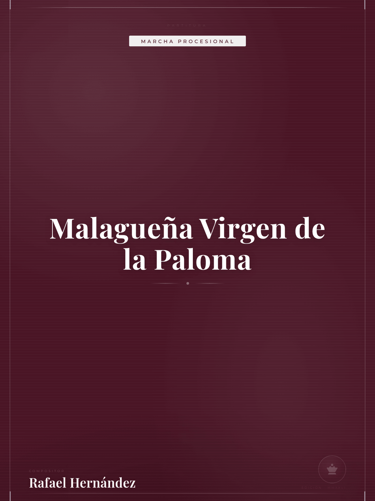 Portada de Malagueña Virgen de la Paloma