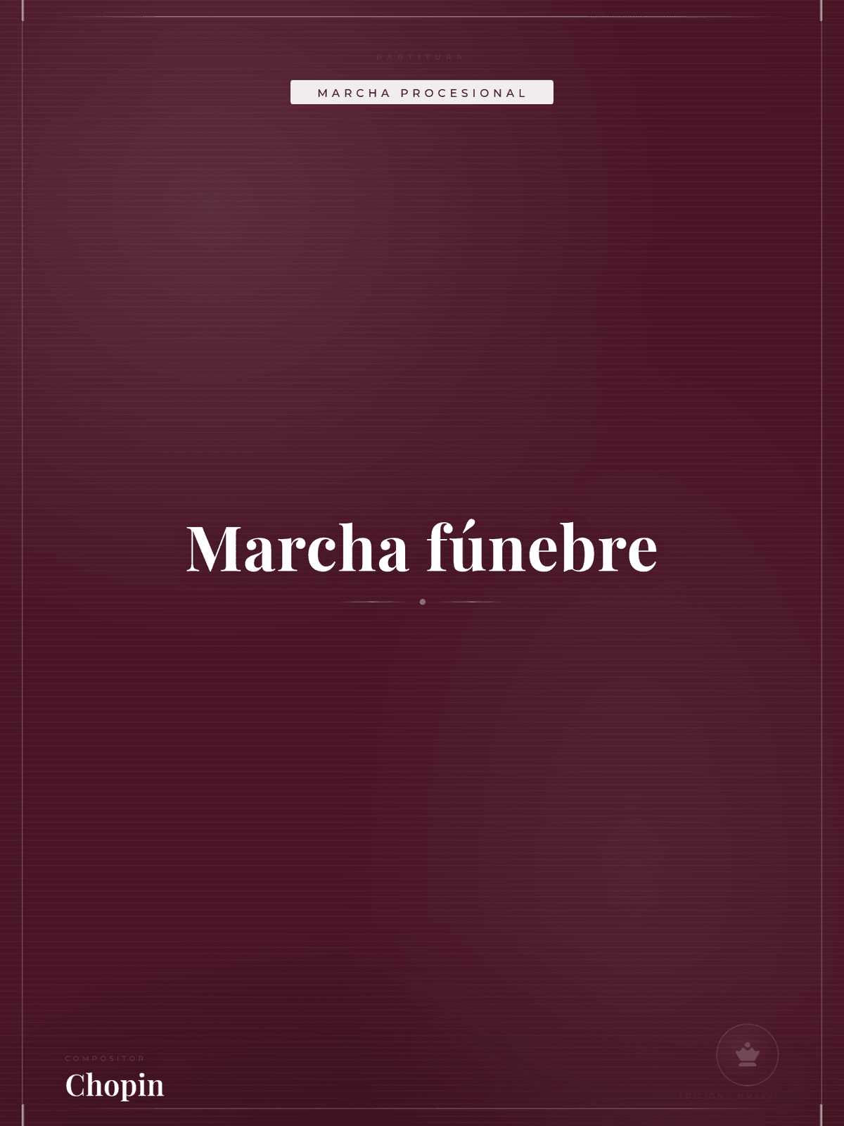 Portada de Marcha fúnebre