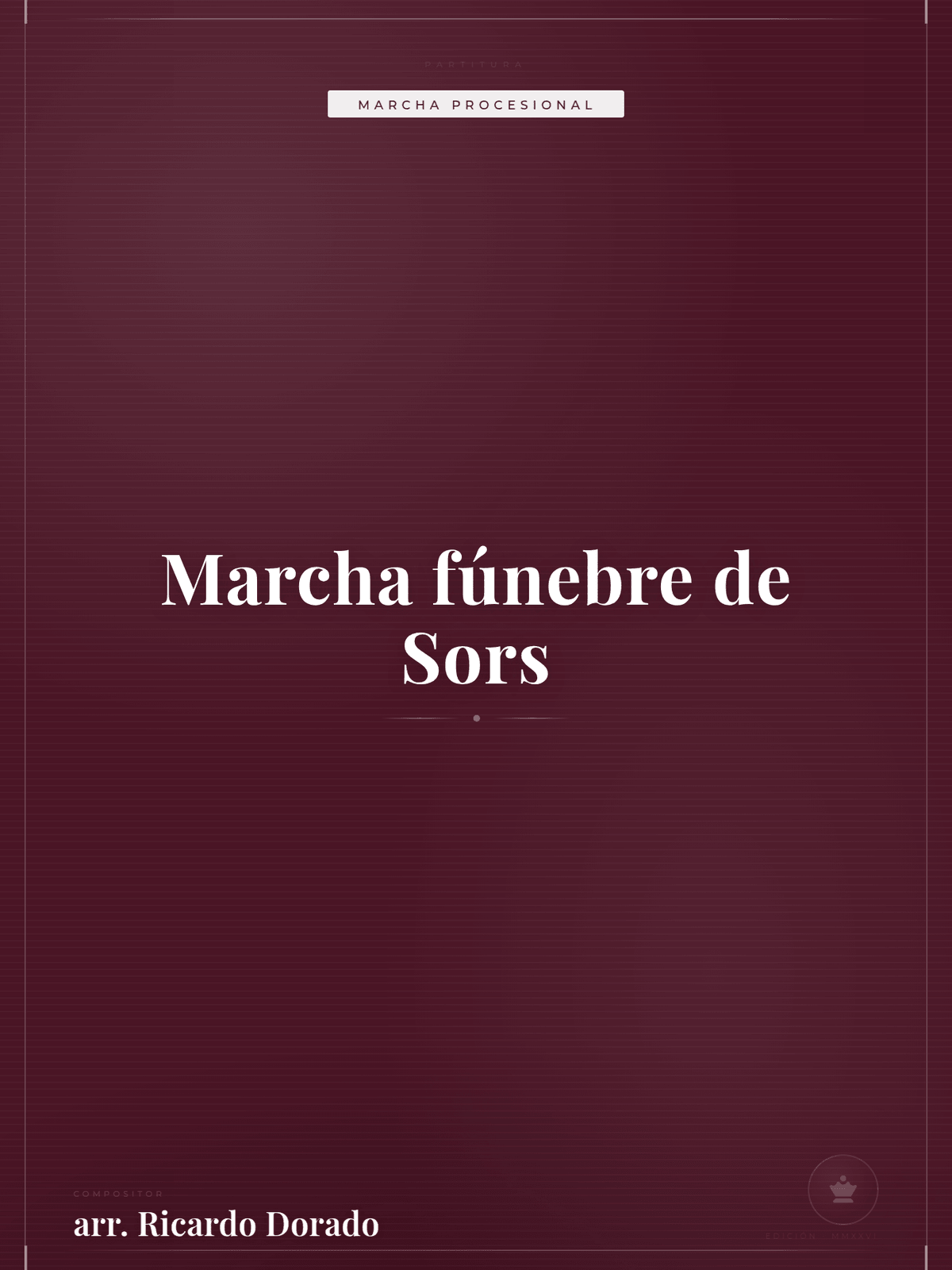 Portada de Marcha fúnebre de Sors