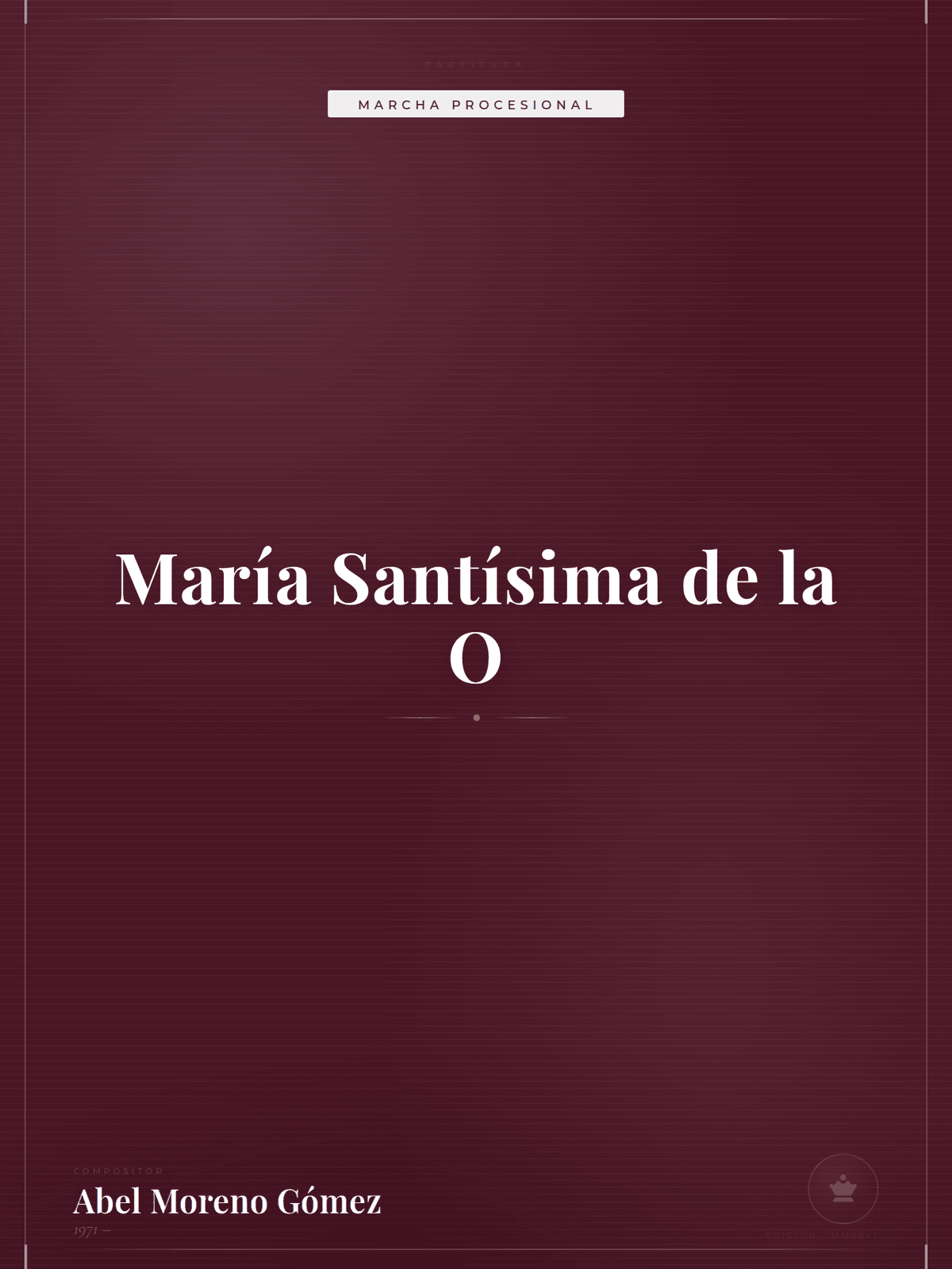 Portada de María Santísima de la O