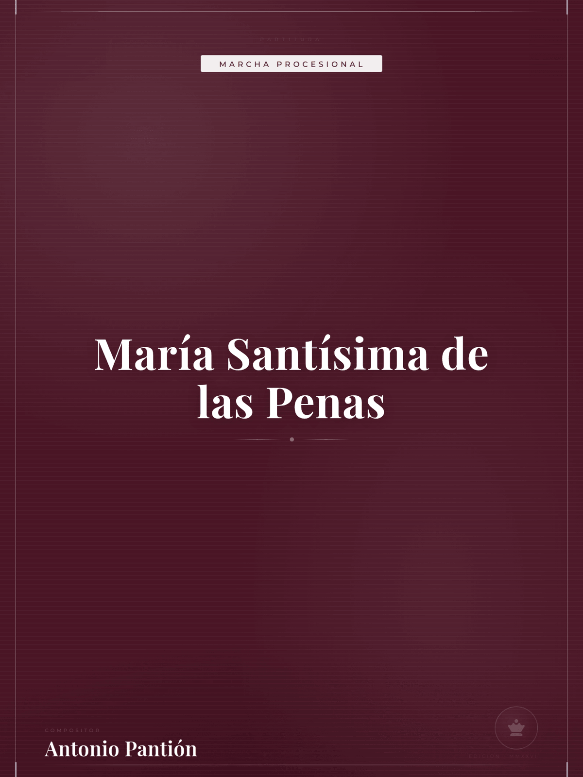 Portada de María Santísima de las Penas
