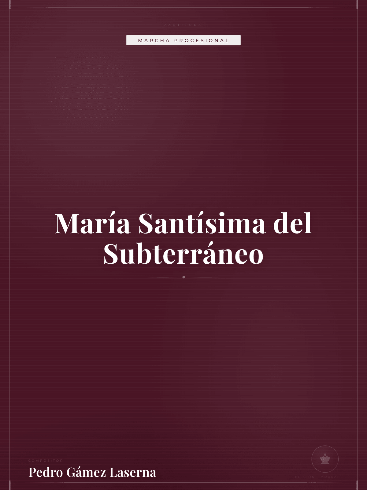 Portada de María Santísima del Subterráneo