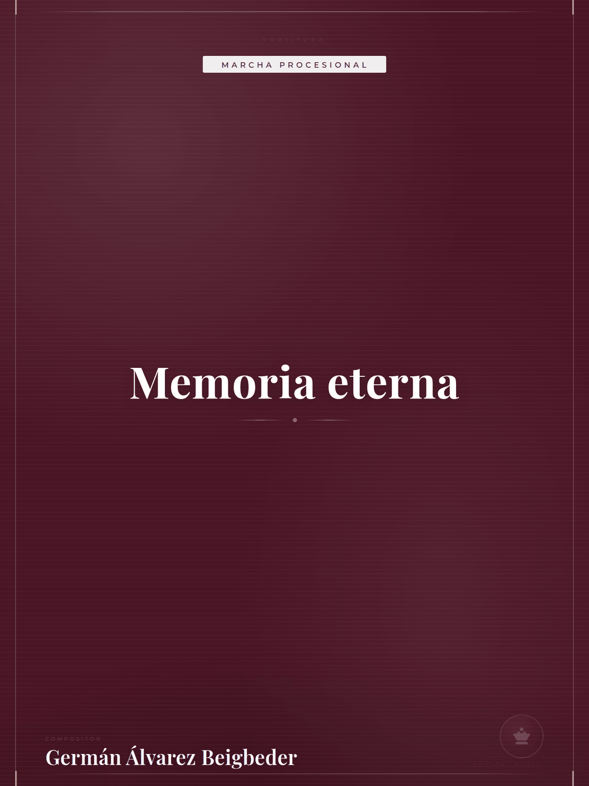 Portada de Memoria eterna