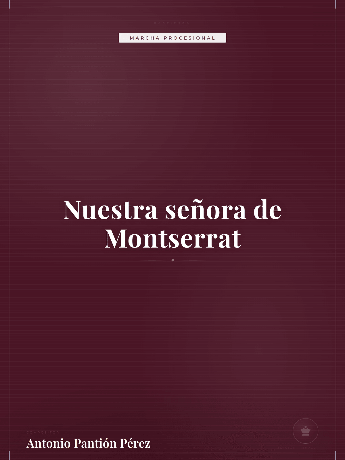 Portada de Nuestra señora de Montserrat