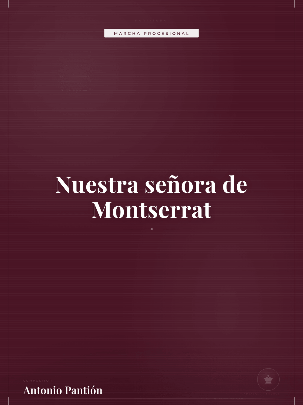 Portada de Nuestra señora de Montserrat
