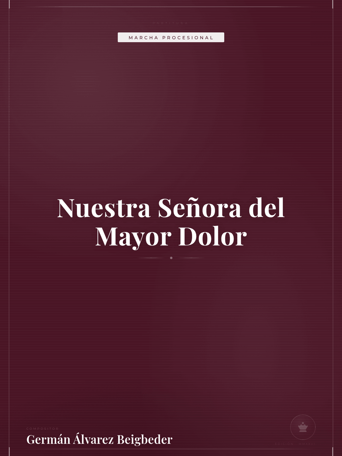 Portada de Nuestra Señora del Mayor Dolor