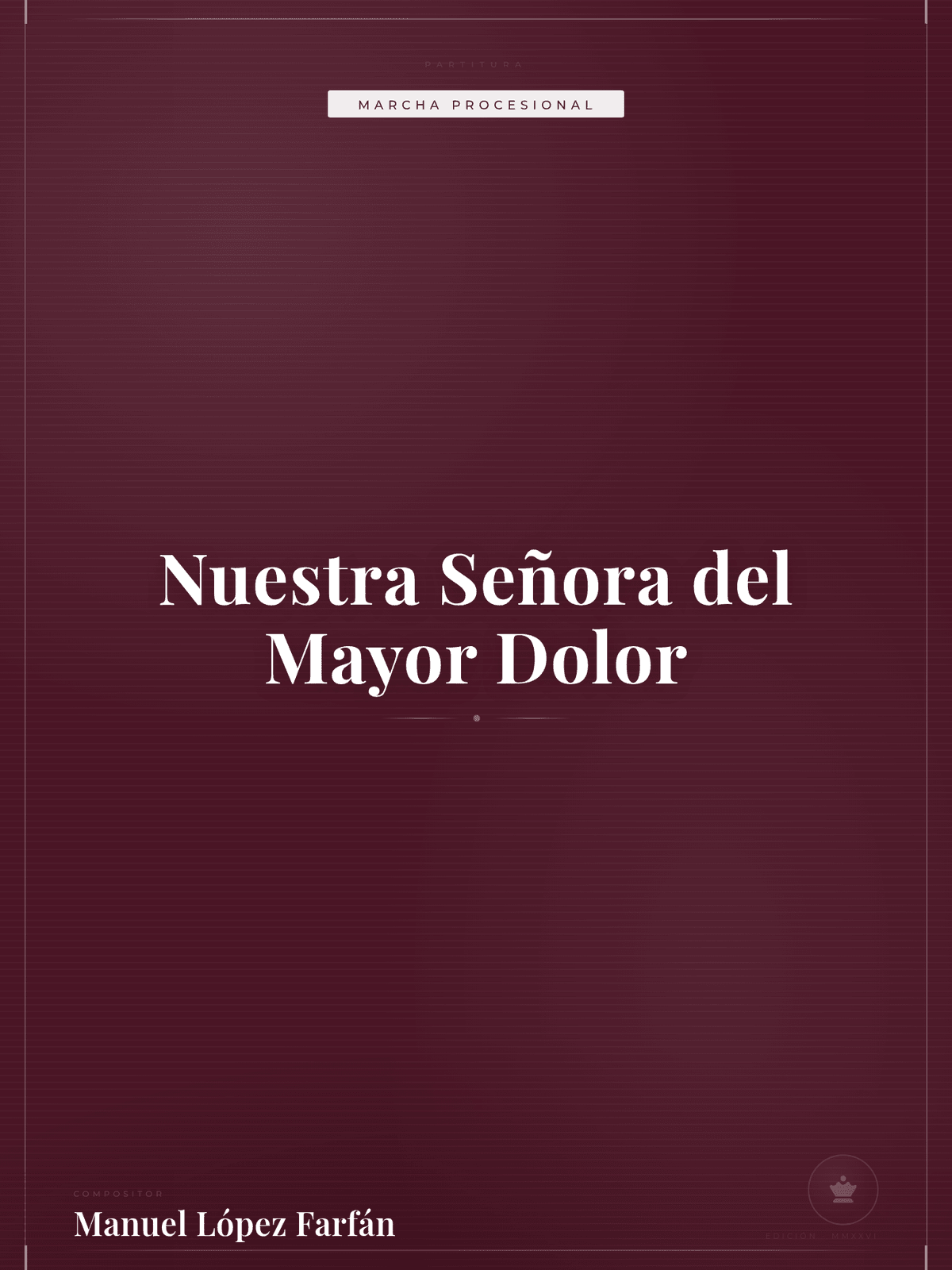 Portada de Nuestra Señora del Mayor Dolor