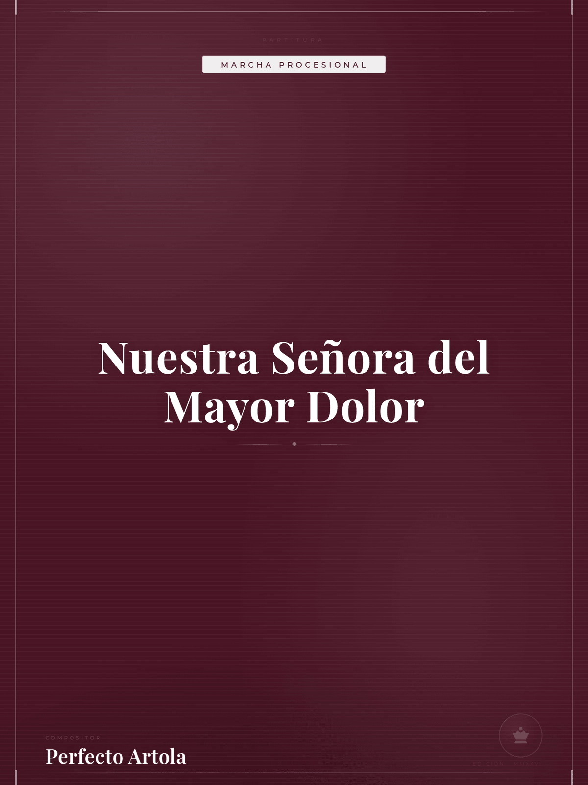 Portada de Nuestra Señora del Mayor Dolor