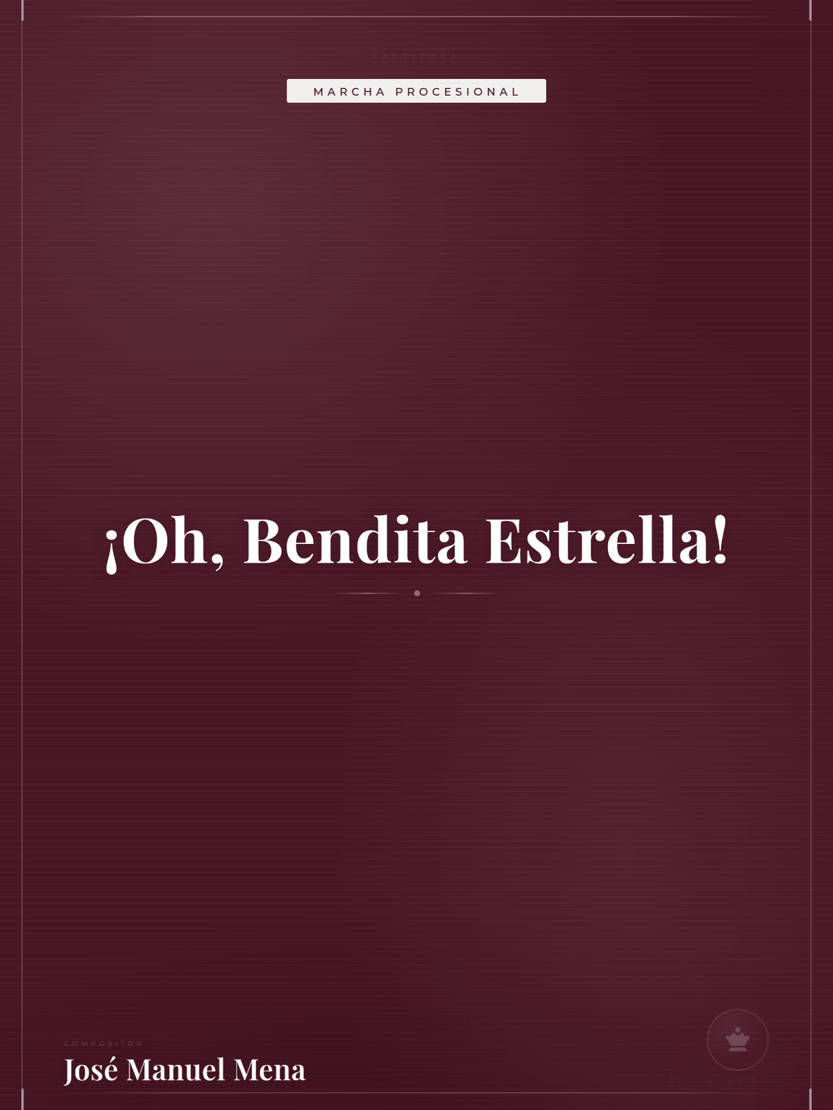 Portada de ¡Oh, Bendita Estrella!