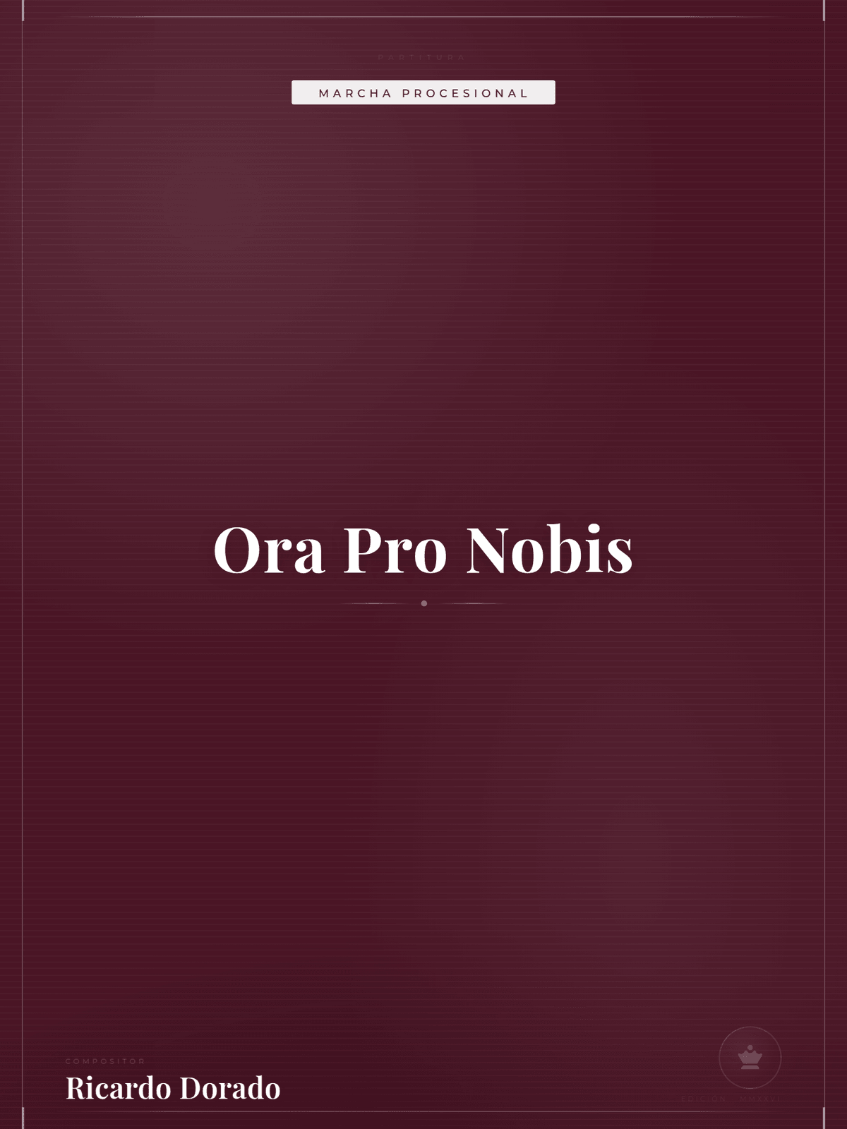 Portada de Ora Pro Nobis