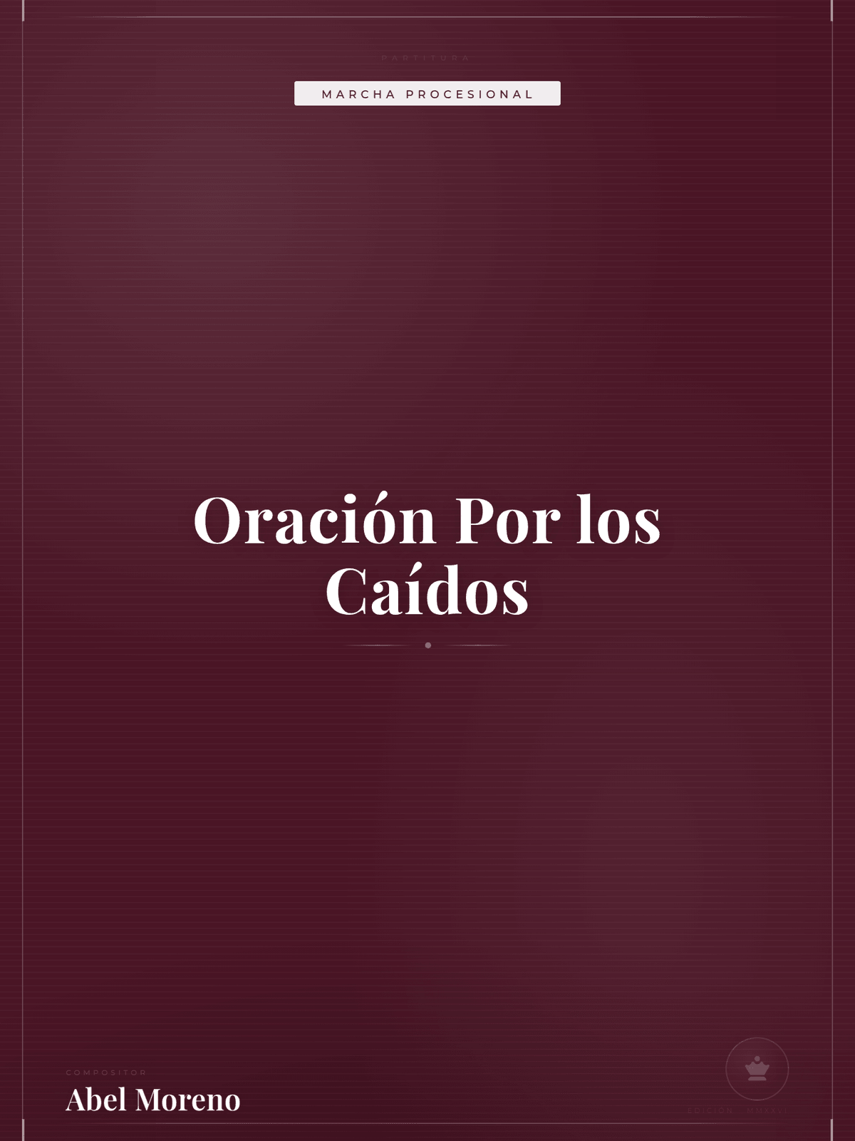 Portada de Oración Por los Caídos