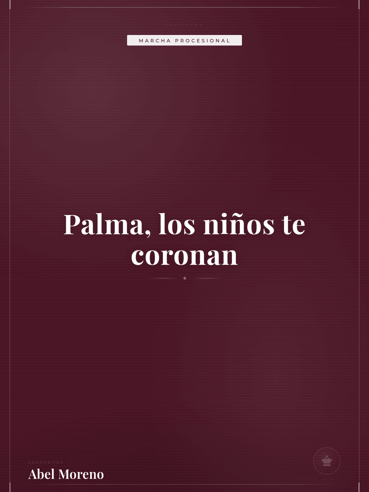 Portada de Palma, los niños te coronan