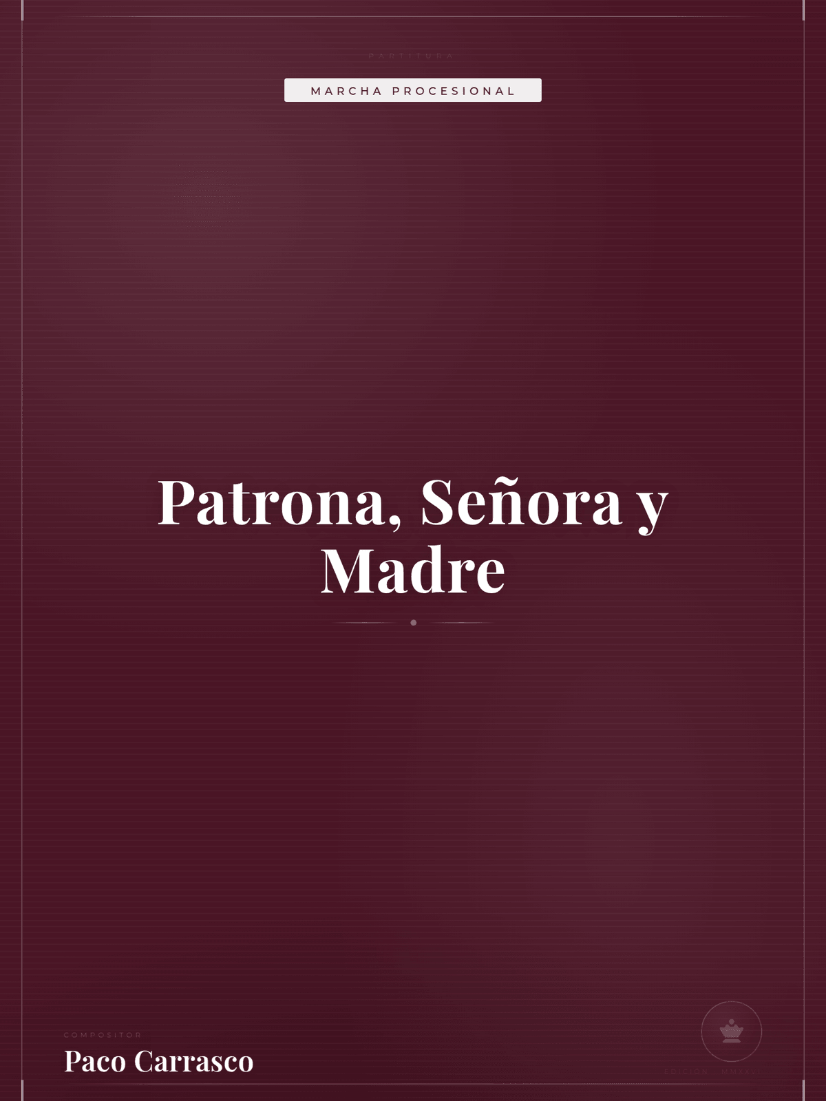 Portada de Patrona, Señora y Madre