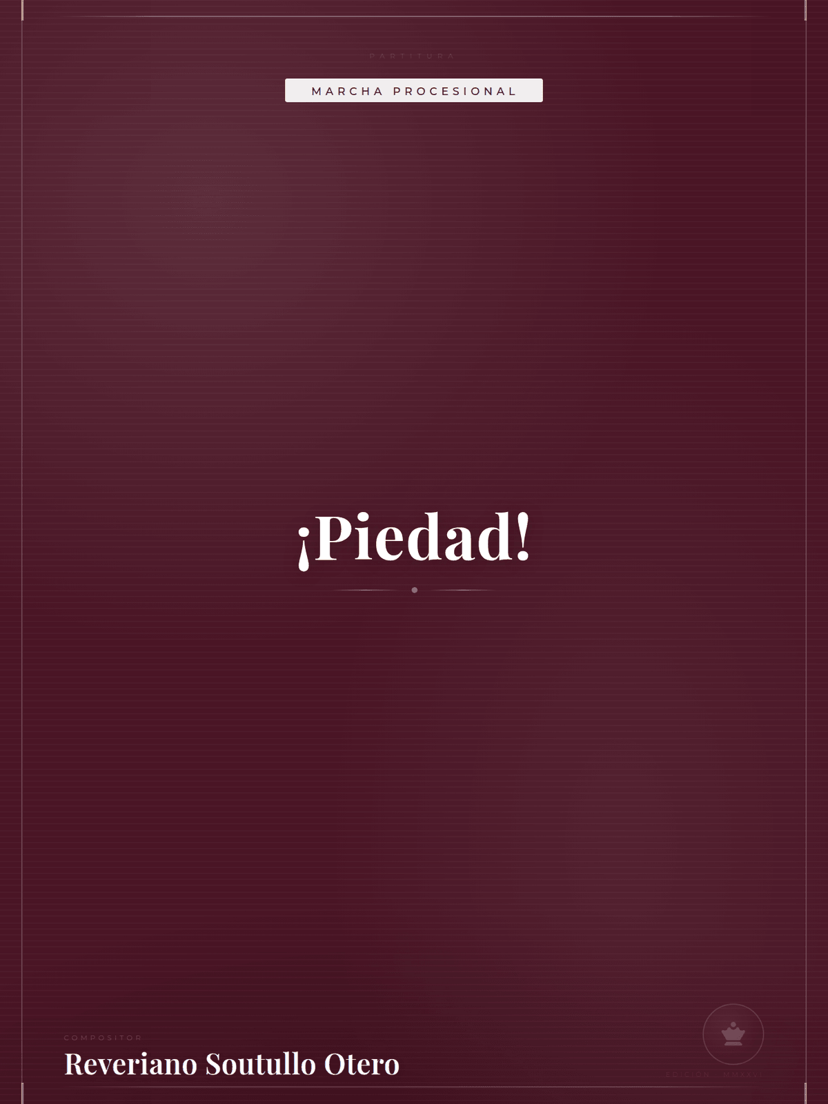 Portada de ¡Piedad!