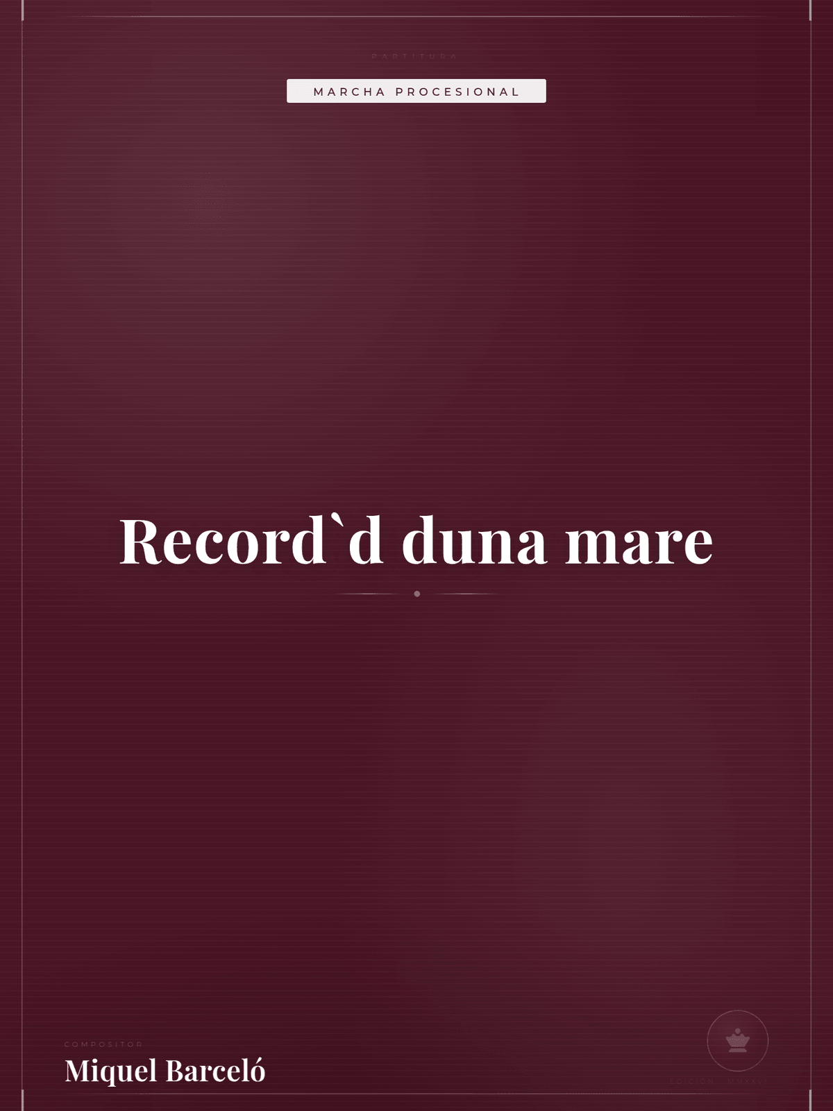 Portada de Record`d duna mare