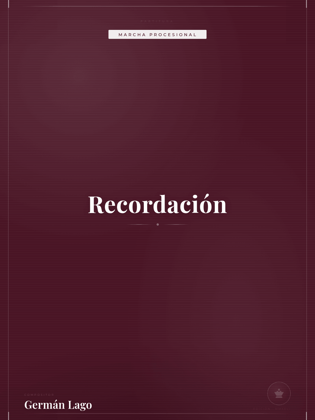 Portada de Recordación